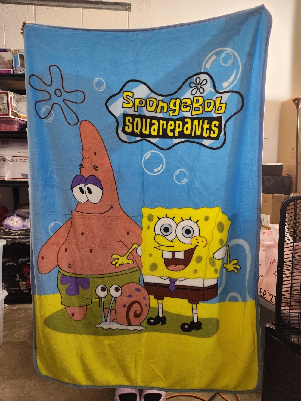 SpongeBob SquarePants Throw Blanket - Blue & Yellow